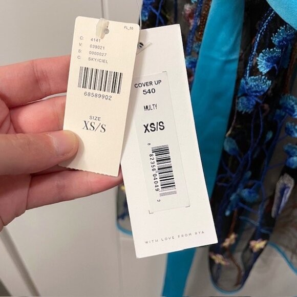 NWT Anthropologie Rya Collection Floral Embroidered Robe Oasis Swim Coverup XS/S - Picture 12 of 16